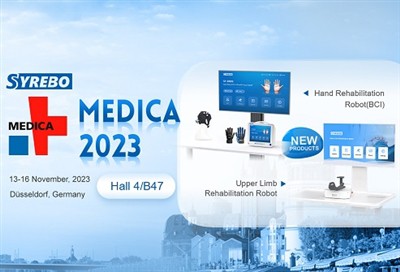 Noii roboți de reabilitare Syrebo vor debuta la MEDICA 2023